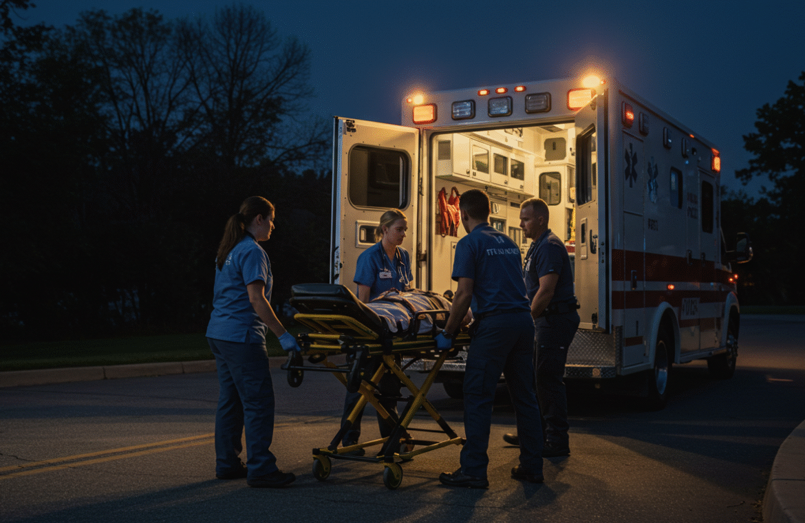 Transport médical en urgence