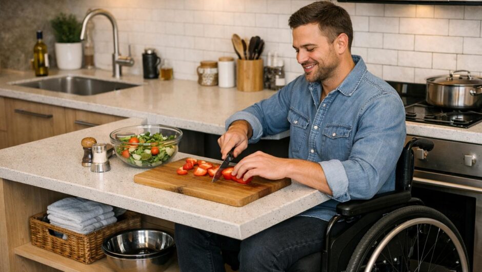 Cuisine adaptée fauteuil roulant
